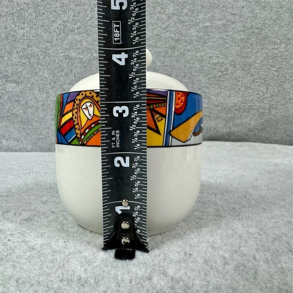 Vintage Vitromaster Metropolitan 1991 Lidded Sugar Bowl Covered Jar White